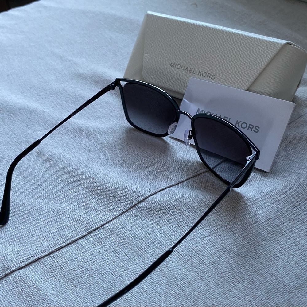NWT Michael Kors Stockholm Rhinestone Sunglasses Black MK1098B - Picture 12 of 16